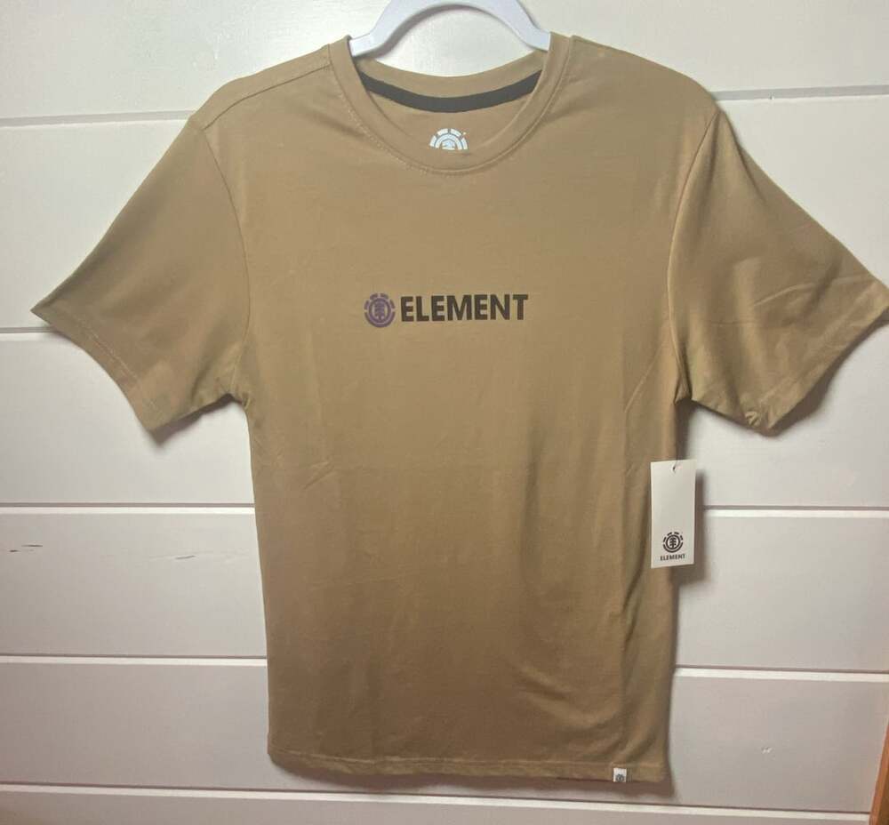 Element The Flex Tee Tan Short Sleeve T-Shirt Size S New with Tags